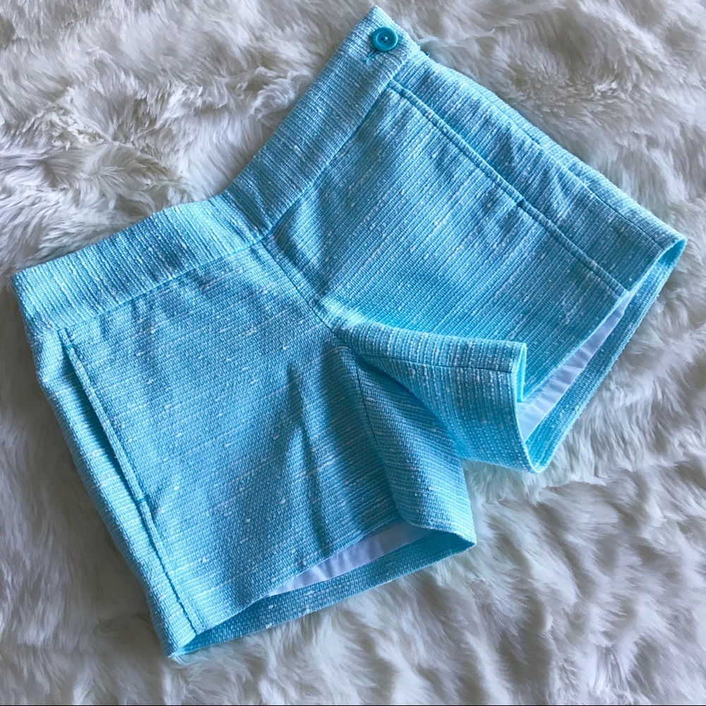Lilly Pulitzer Shorely Blue Sloane Shorts Tweed